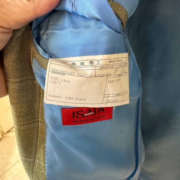 Isaia Suit Jacket Sport Neiman Marcus Made in Italy High End Classy - Picture 3 of 5